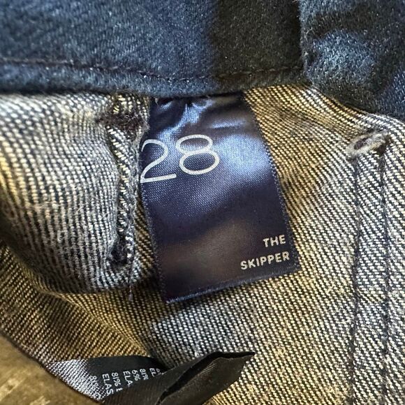 Pilcro Anthropologie Skipper Wide-Leg Jeans in Dark Denim Blue Size 28 - Picture 7 of 7